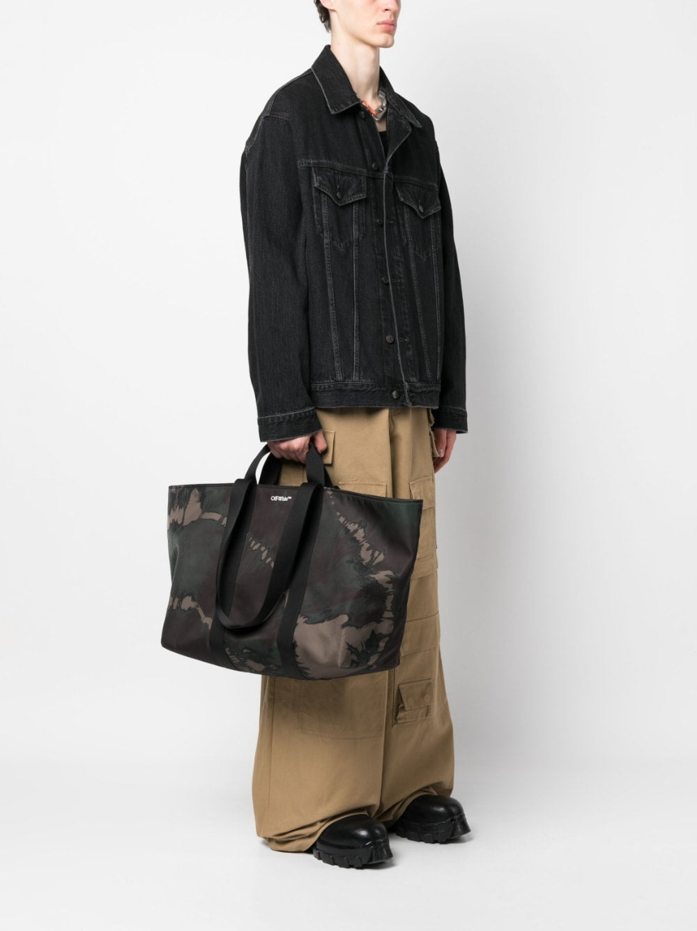 Off-White logo-print tote bag