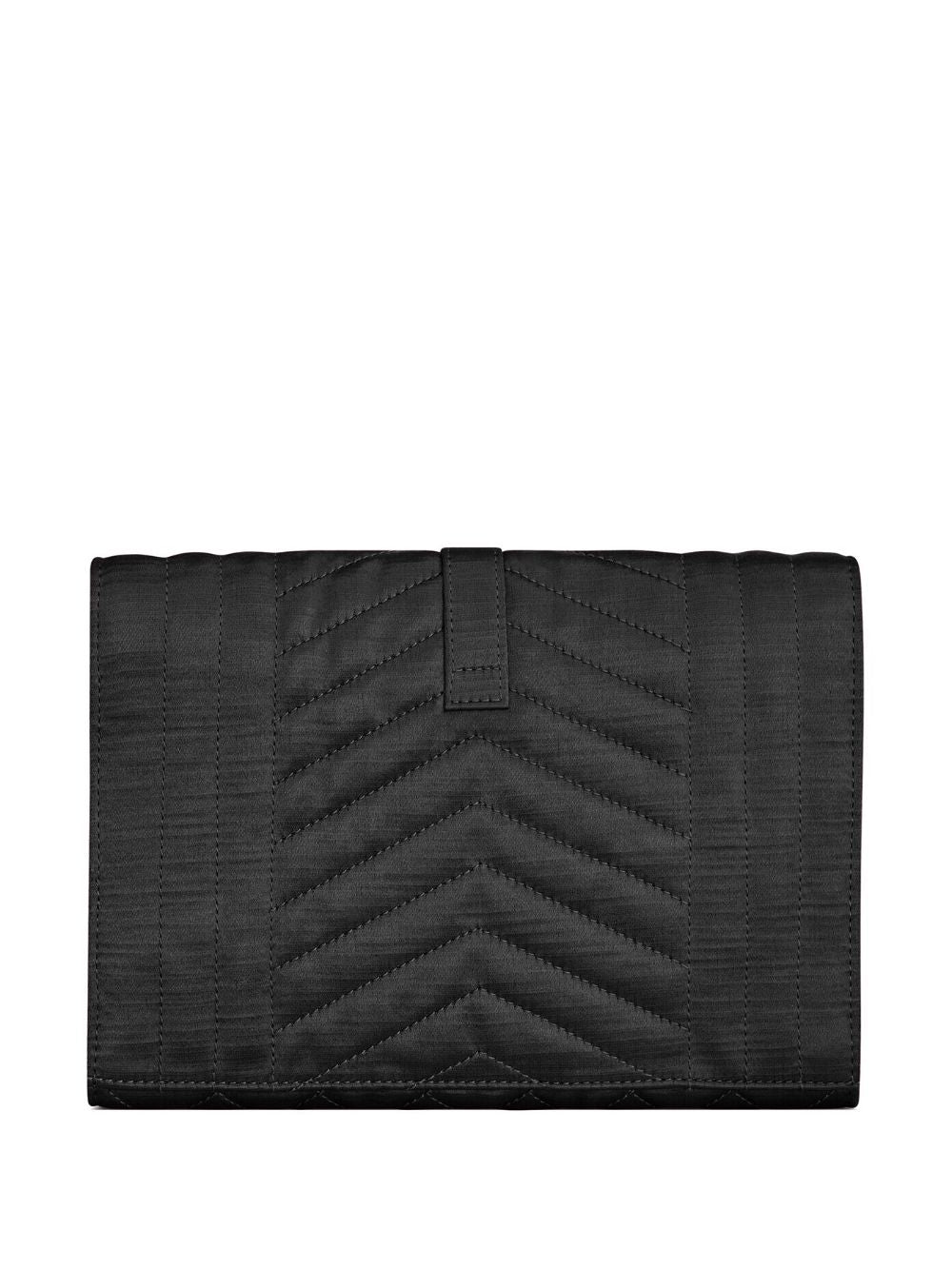 Saint Laurent envelope mixed matelassé clutch