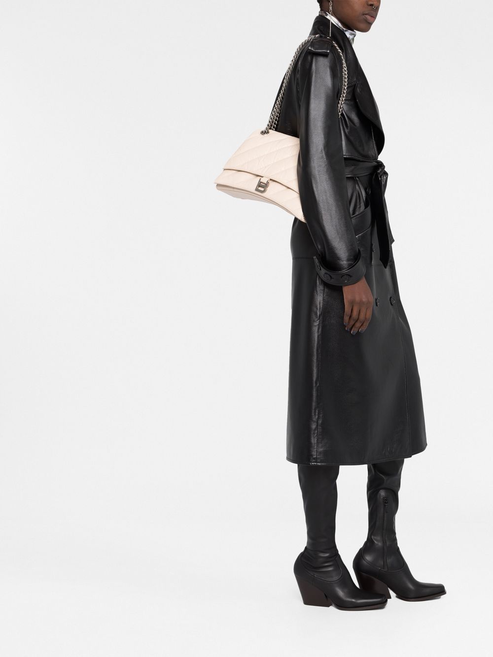 Ba*len*cia*ga crush quilted shoulder bag