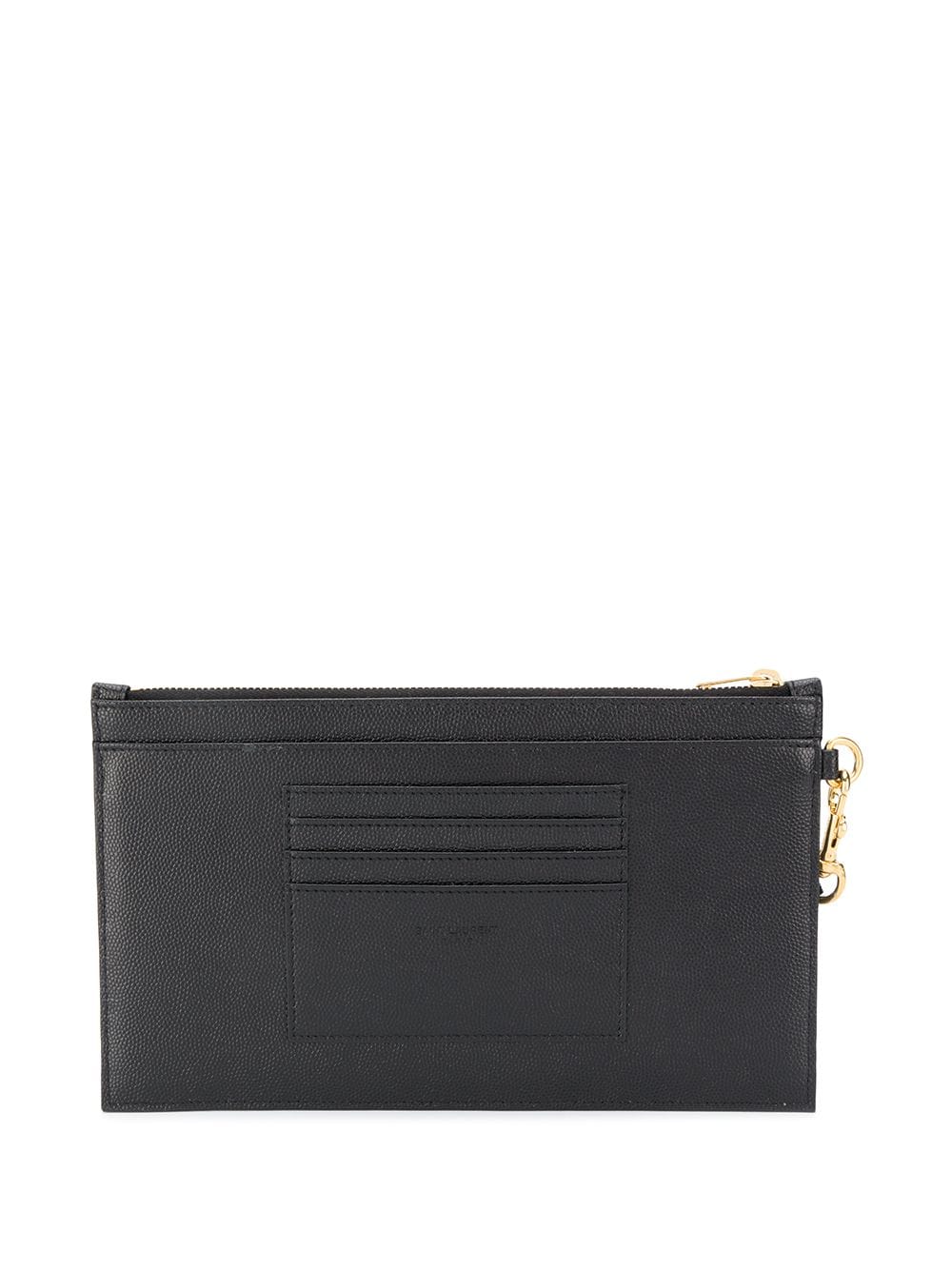 Saint Laurent monogram chain quilted clutch