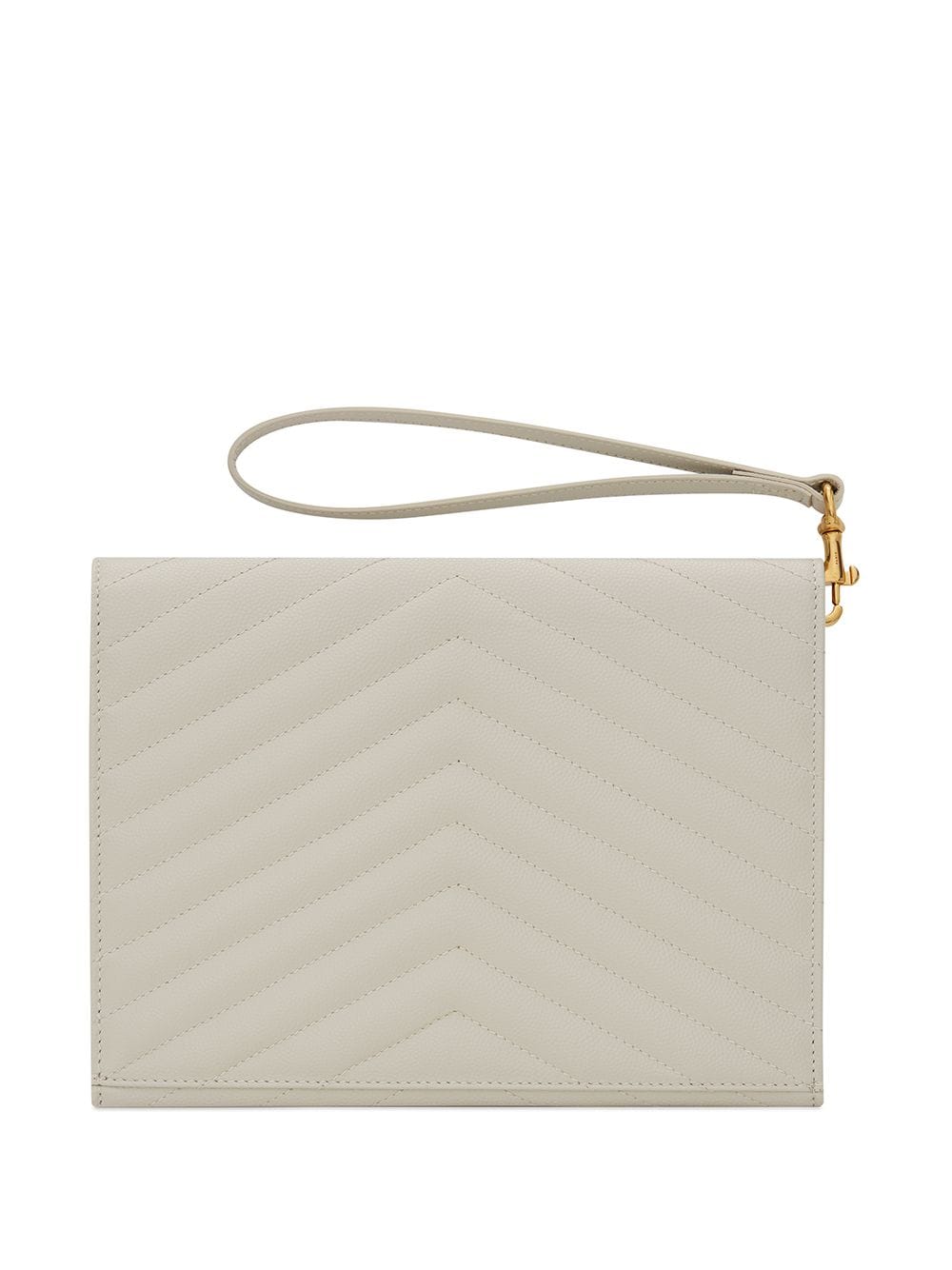 Saint Laurent monogram quilted clutch bag