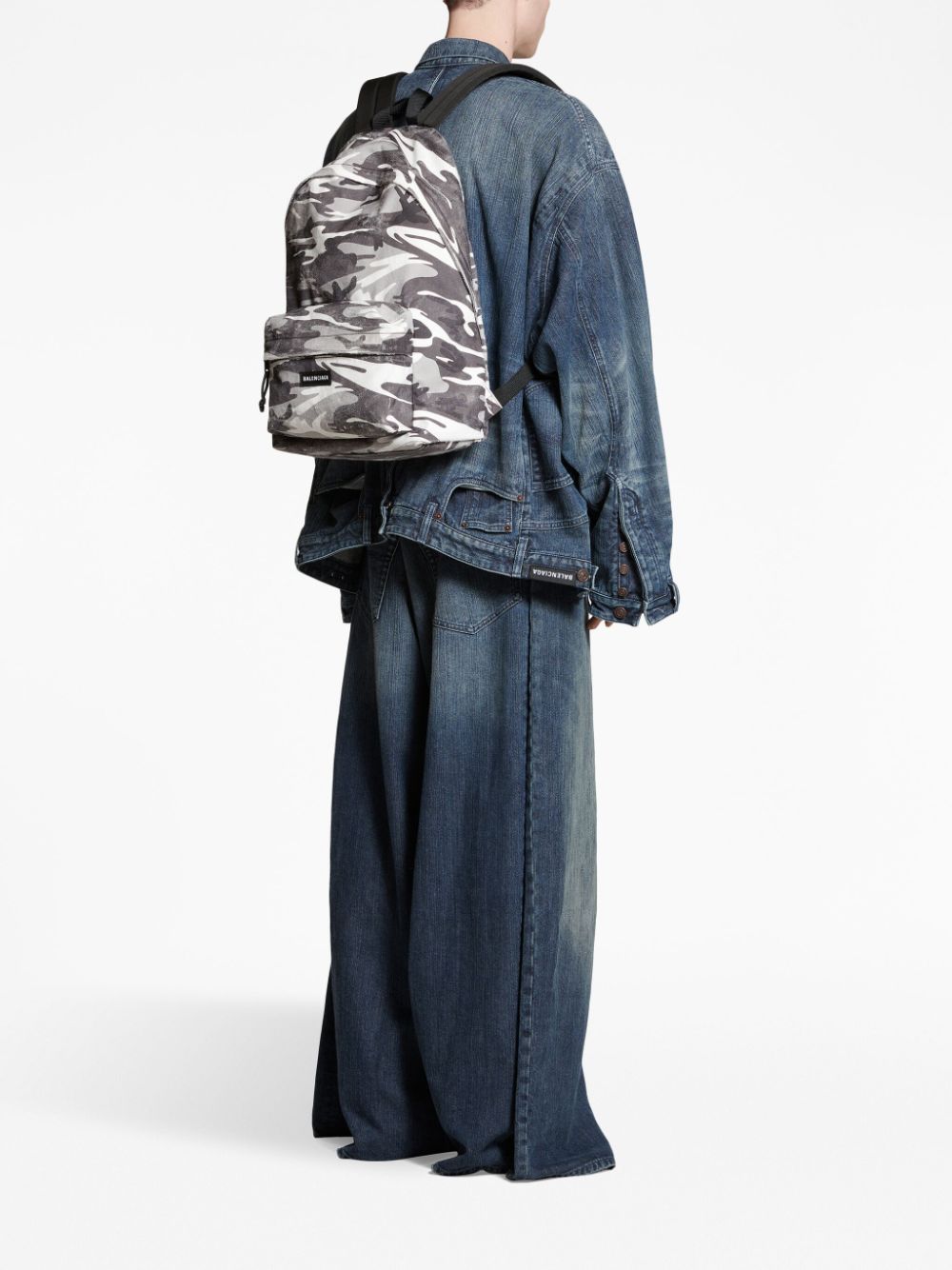 Ba*len*cia*ga explorer camouflage-print backpack