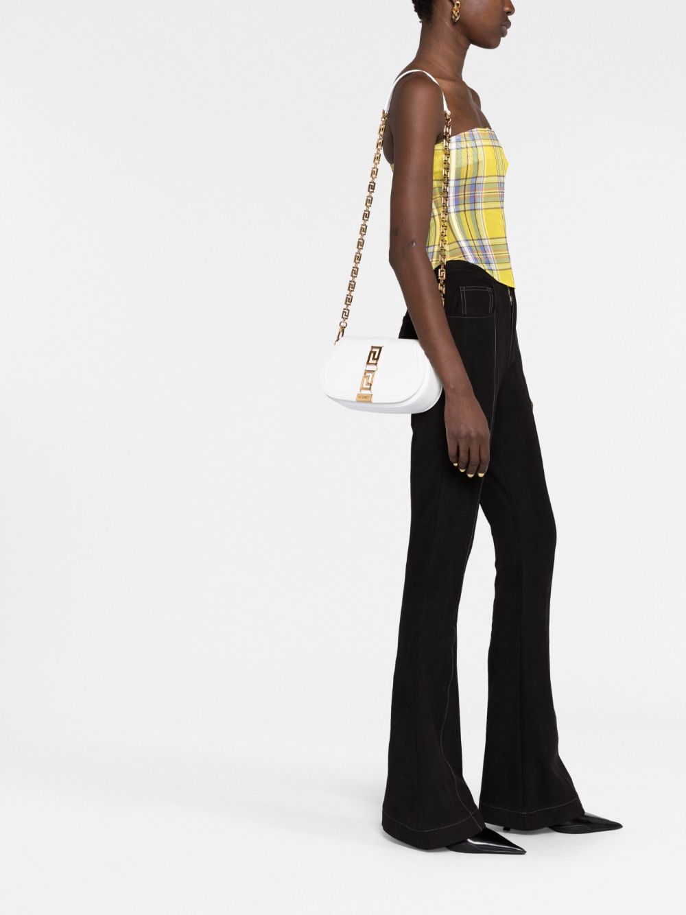 Versace Greca-plaque shoulder bag