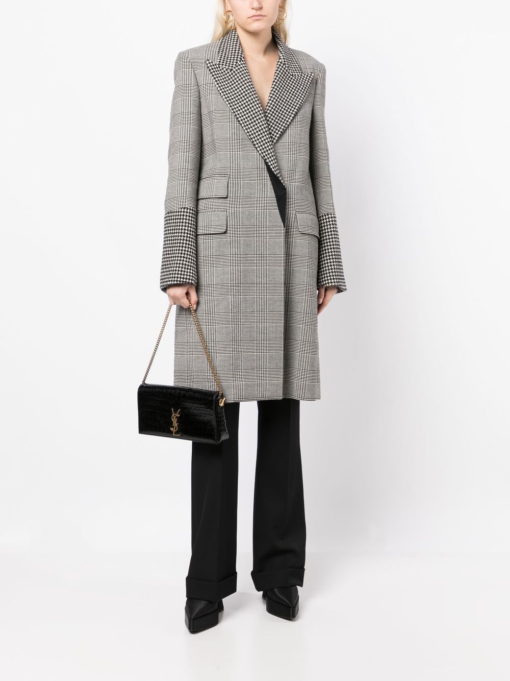 Saint Laurent logo-plaque clutch bag