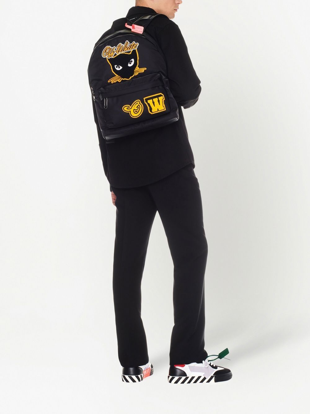 Off-White Hard Core Patches varsity backpack