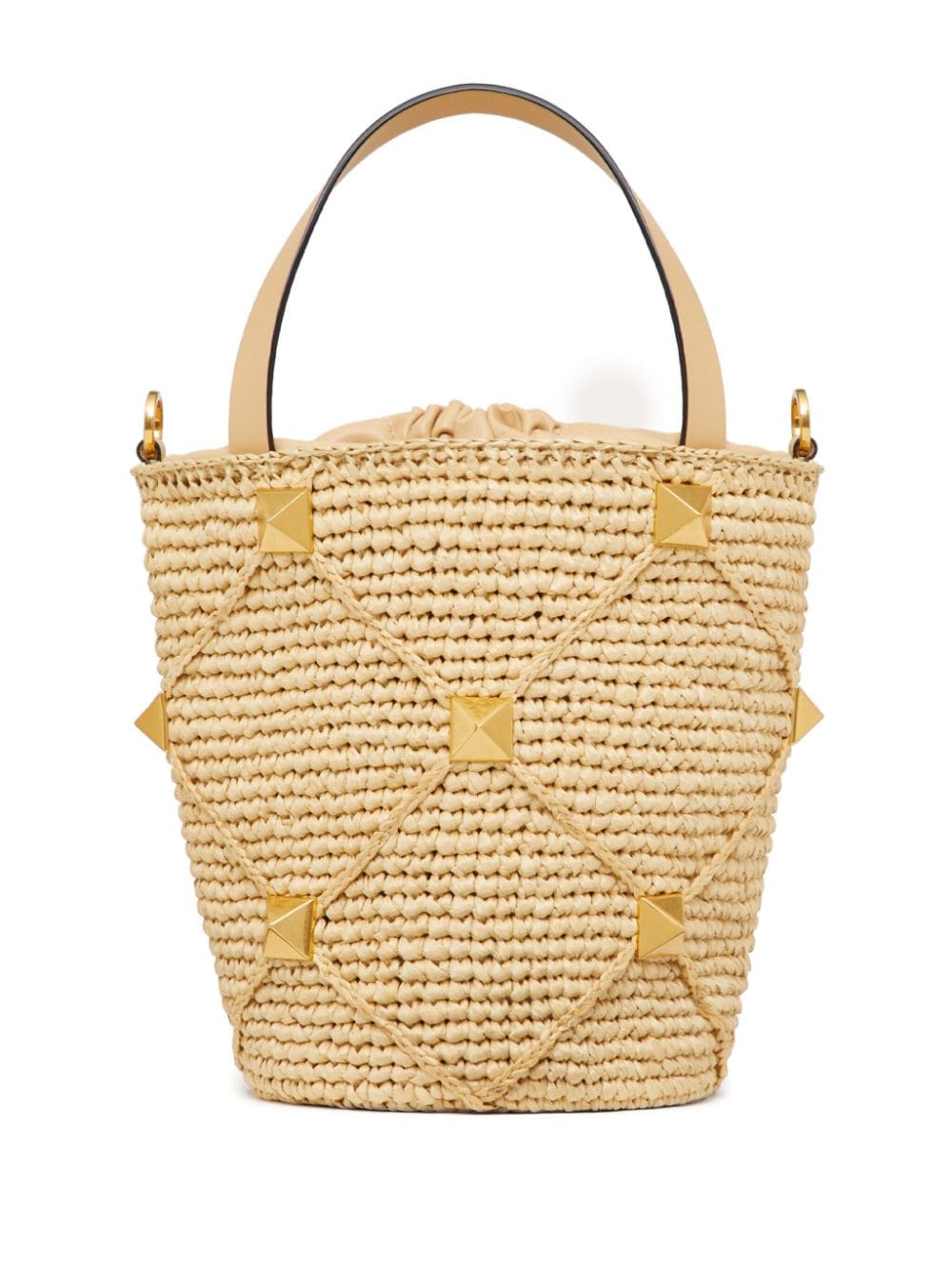 Valentino Garavani Roman Stud interwoven bucket bag