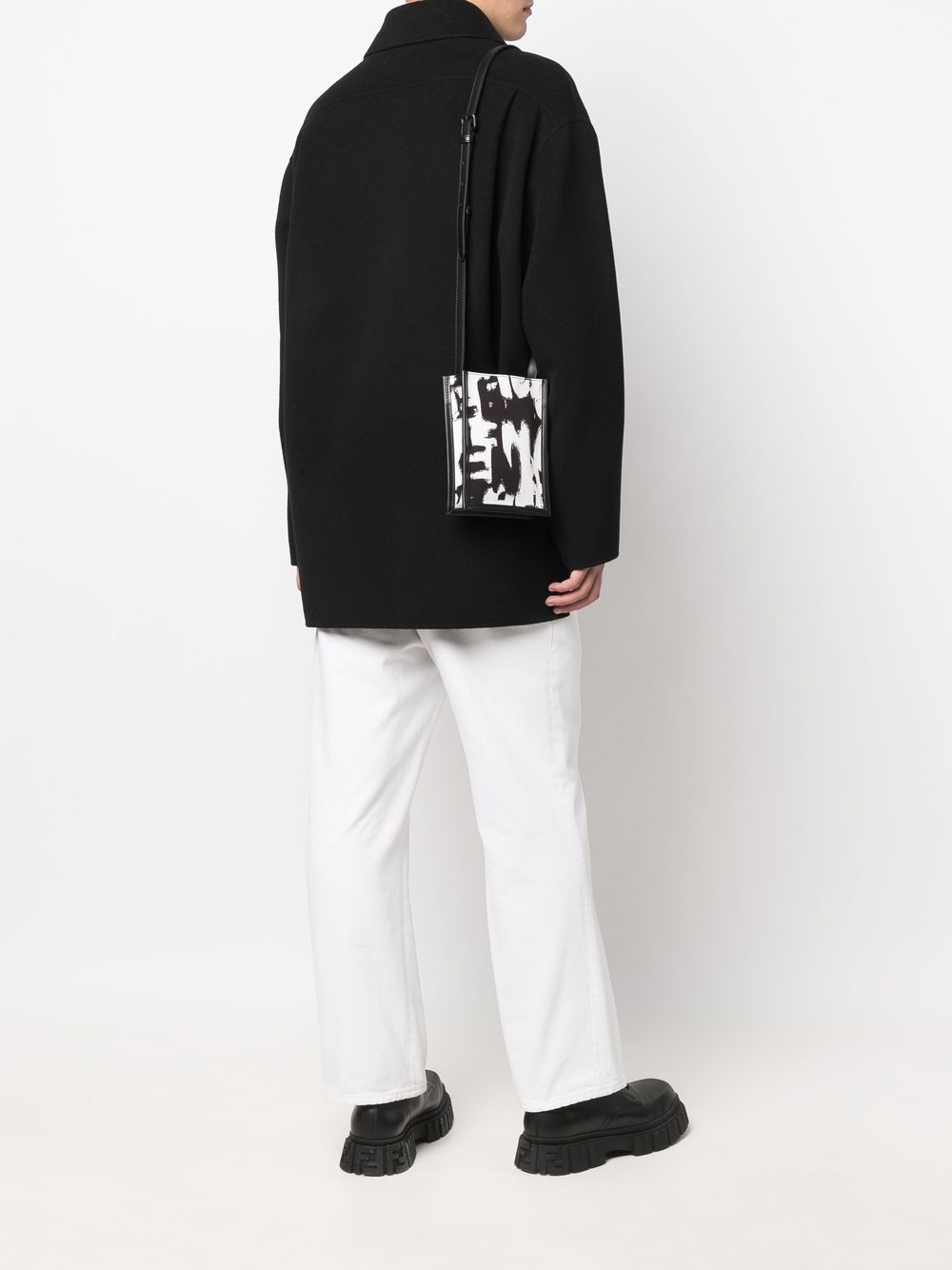 Alexander McQueen graffiti-print crossbody bag