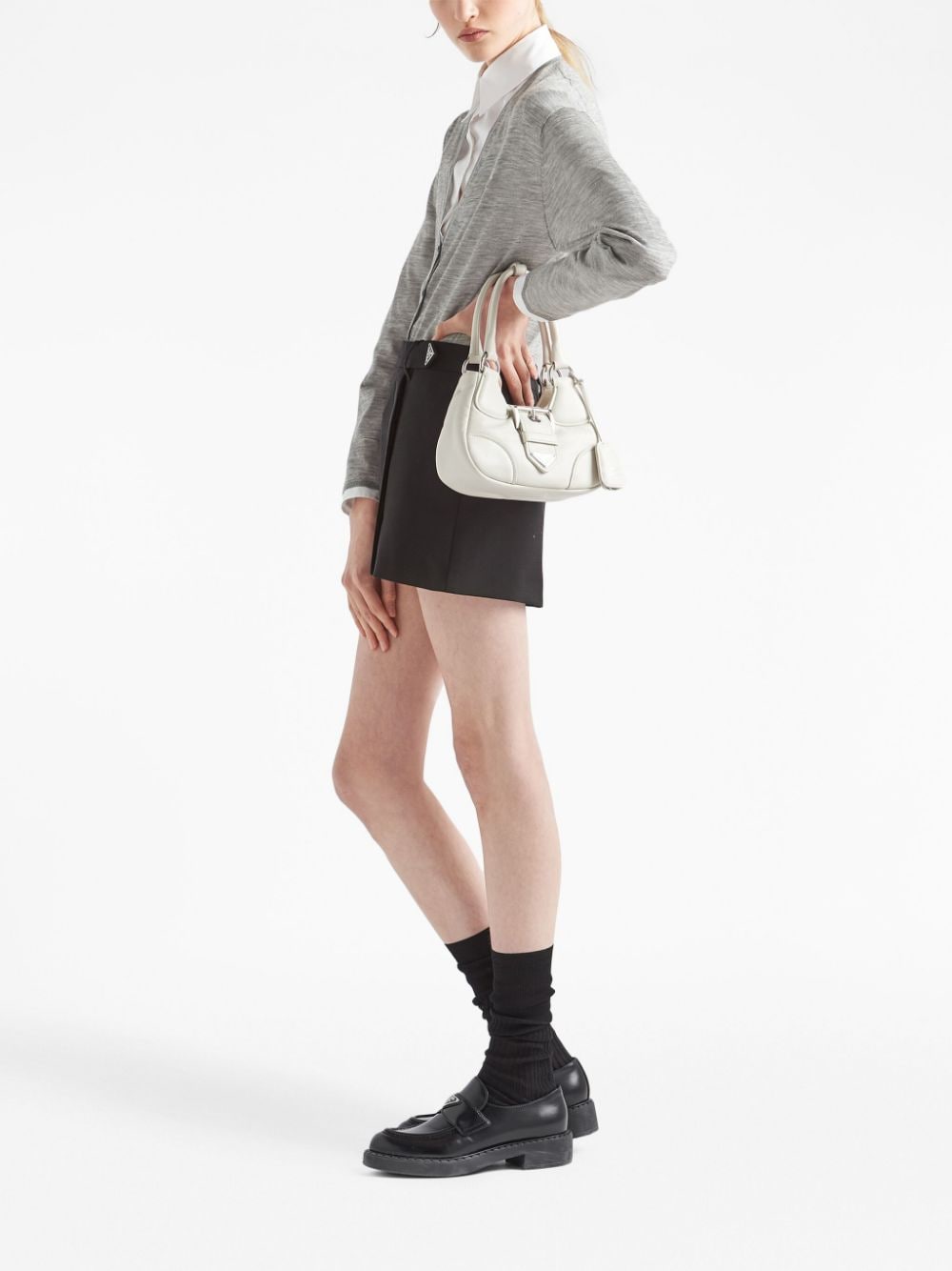 Pra*a moon padded nappa-leather mini bag