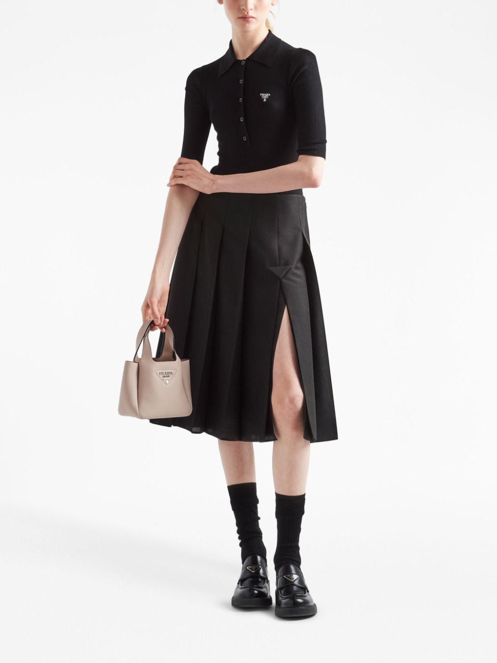 Pra*a logo-plaque tote bag