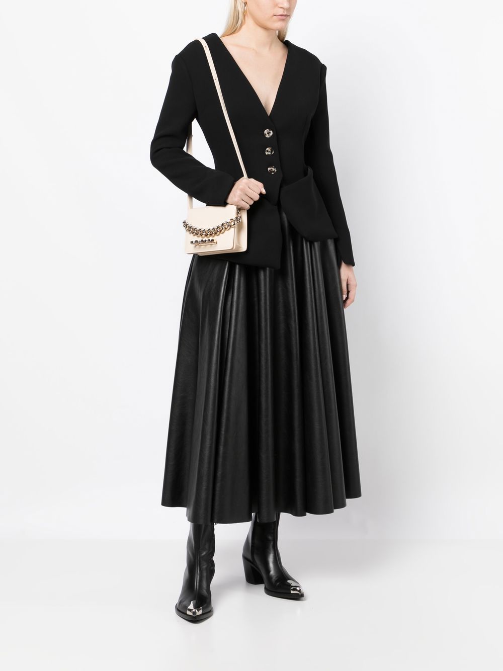 Alexander McQueen Four Ring Chain mini shoulder bag