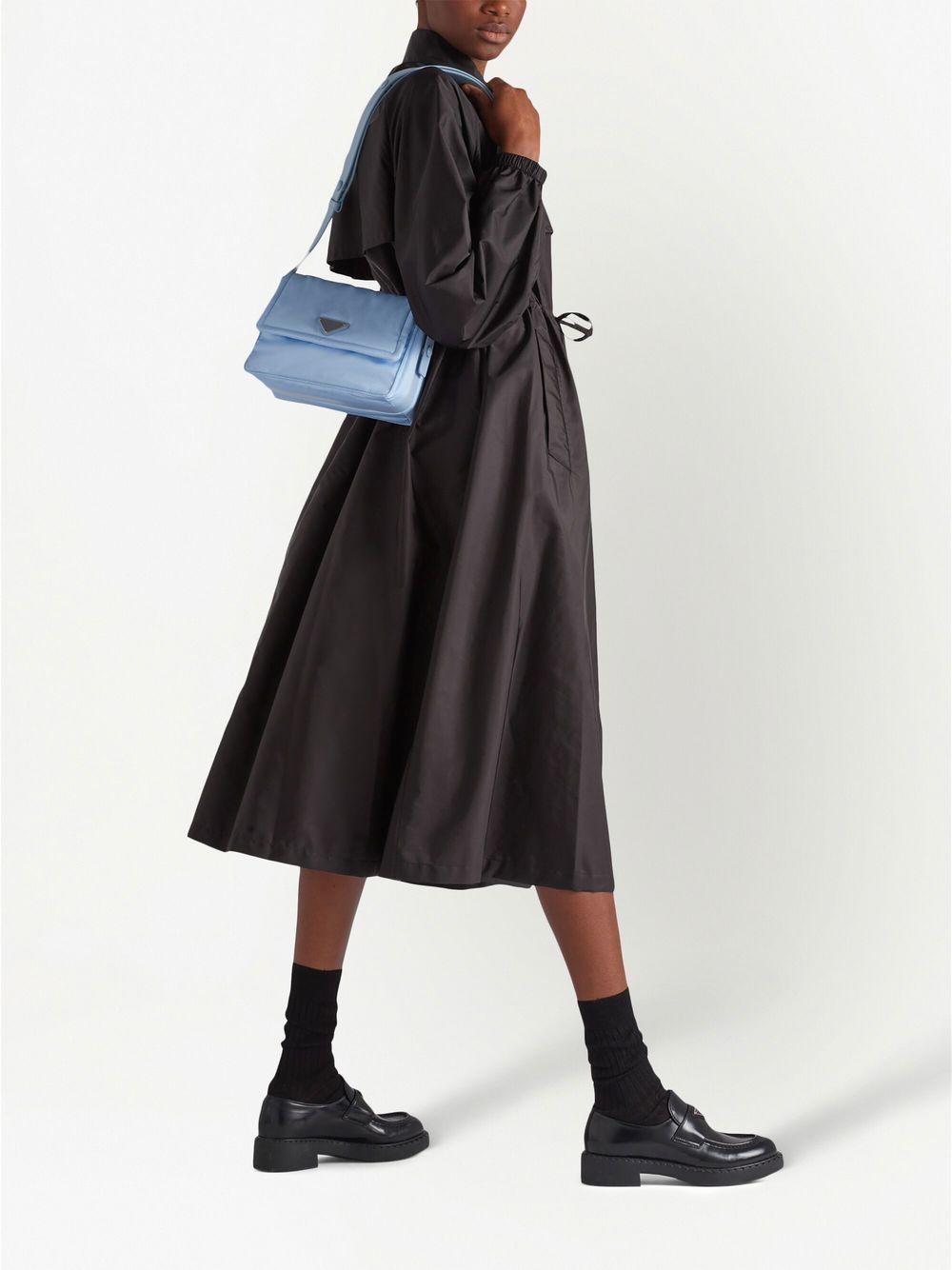 Pra*a small padded re-nylon shoulder bag