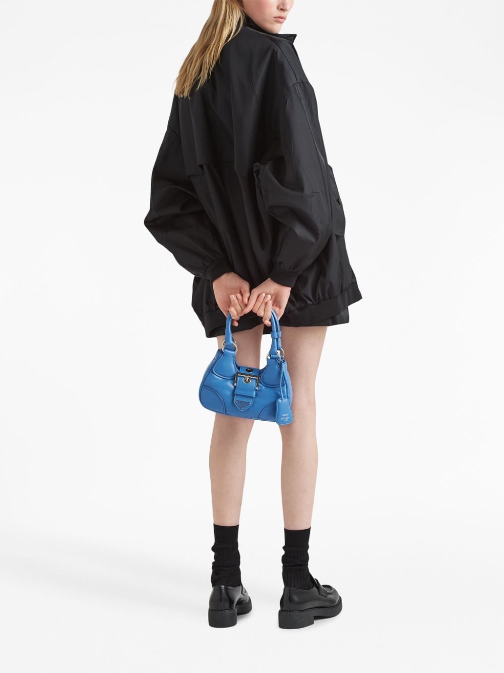 Pra*a moon padded nappa-leather mini bag