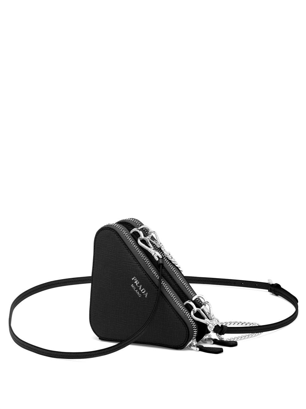 Pra*a mini triangle crossbody bag