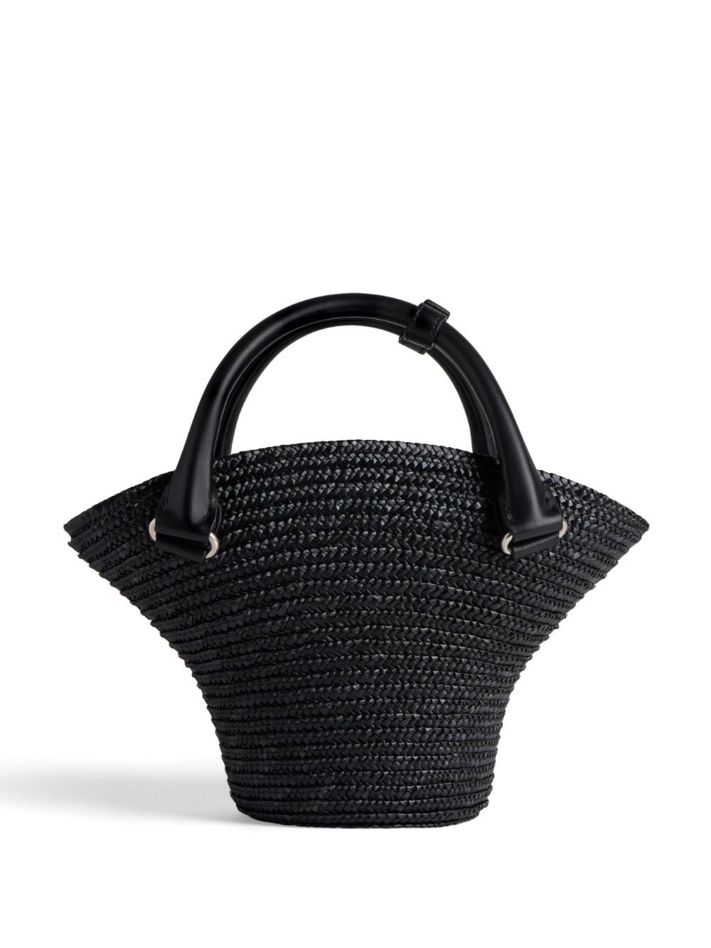 Ba*len*cia*ga braided-raffia mini tote bag