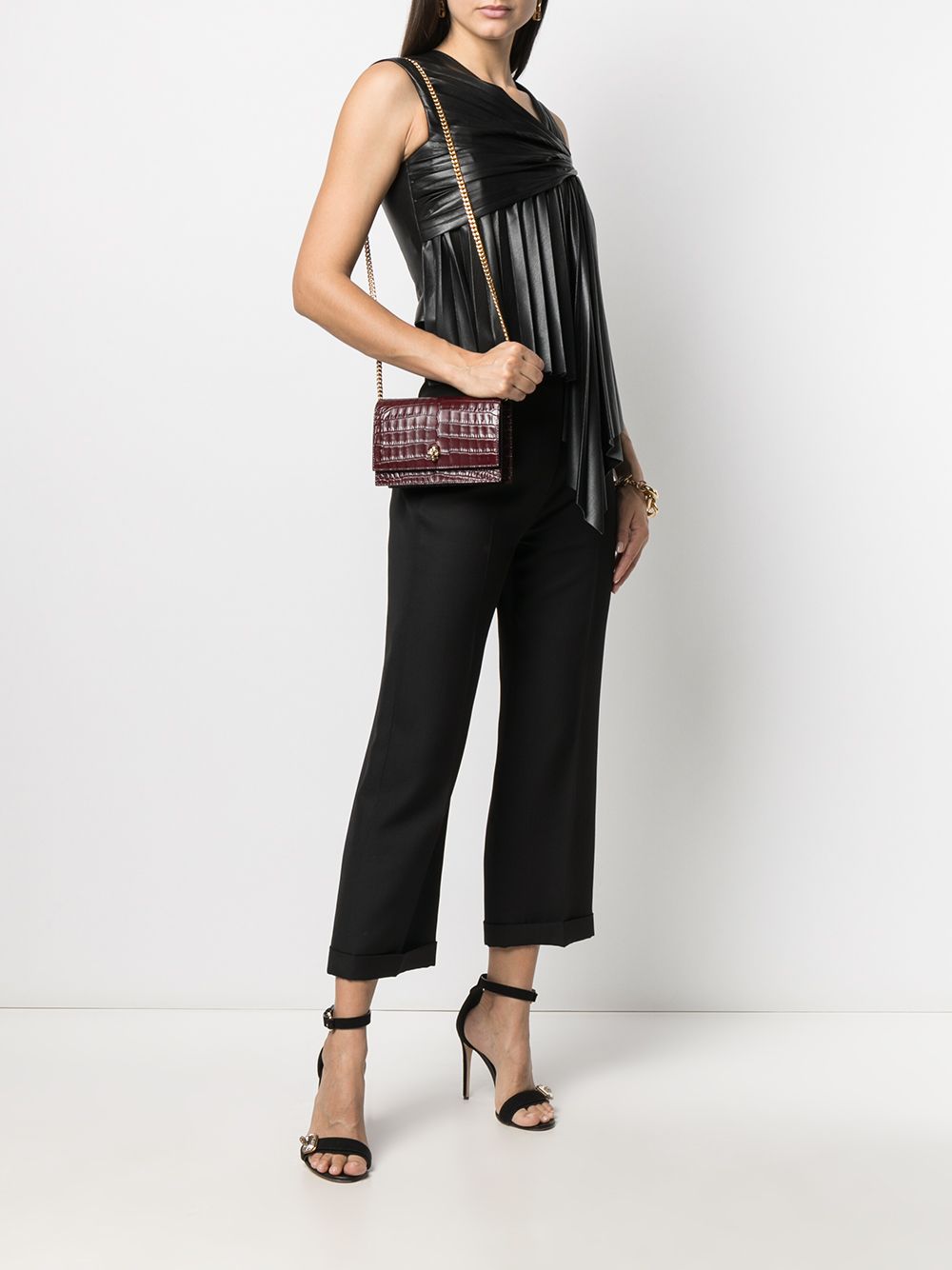 Alexander McQueen skull motif crossbody bag