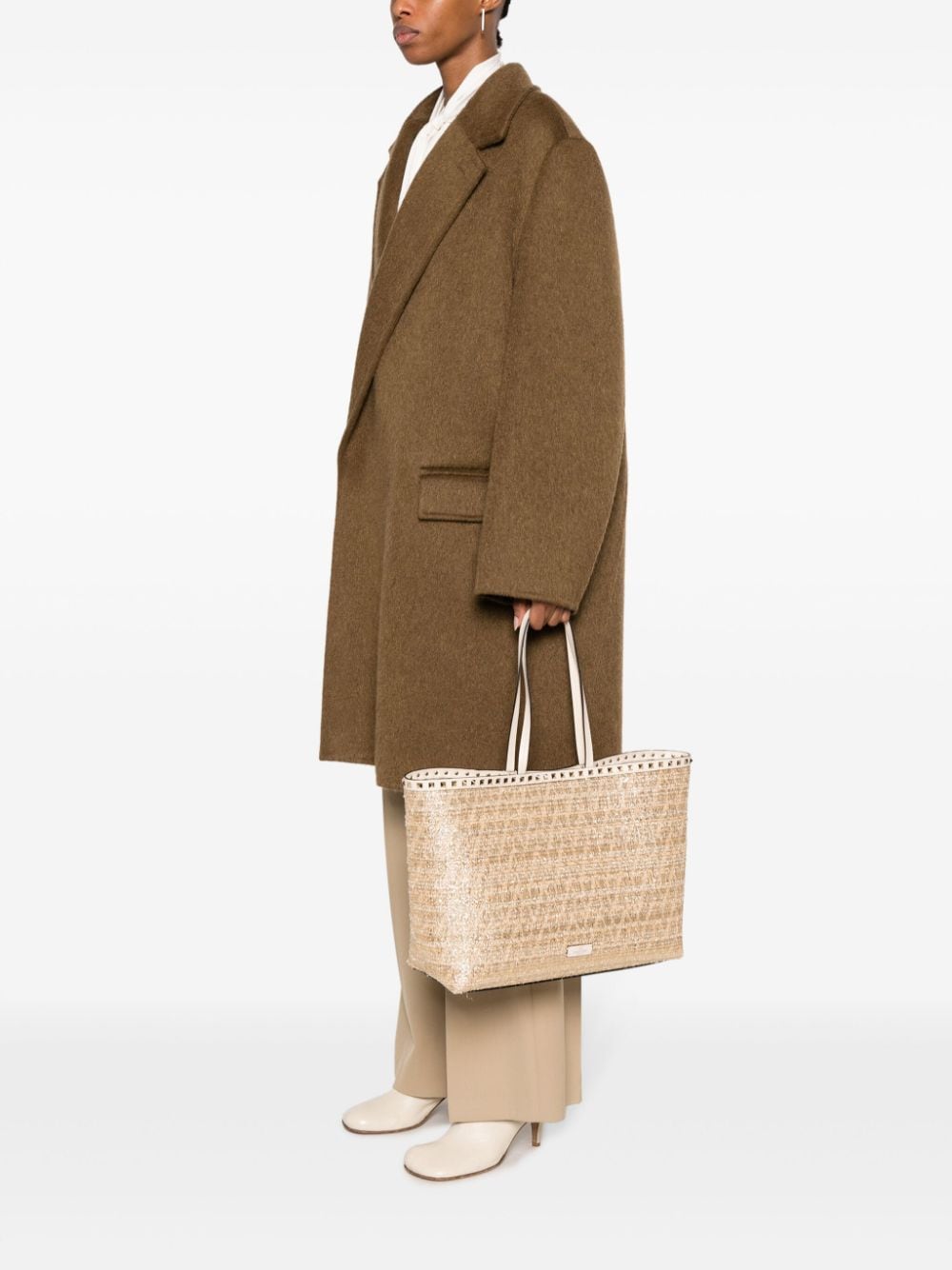 Valentino Garavani Rockstud metallic tote bag