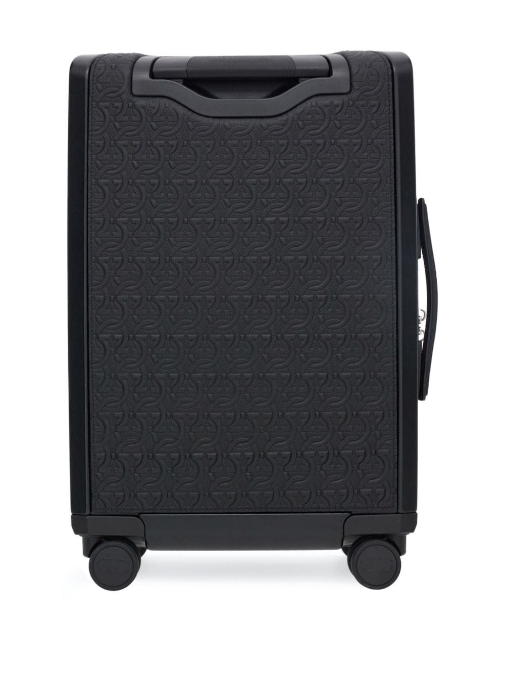 Ferragamo Gancio embossed pattern leather luggage