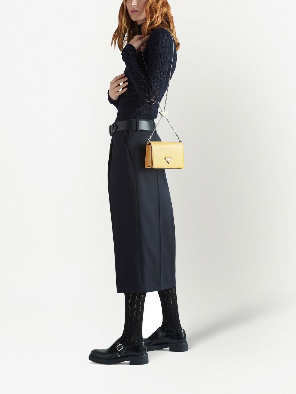 Pra*a triangle-logo small shoulder bag