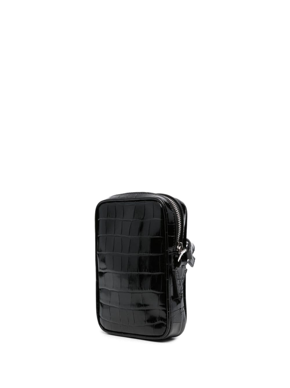 Versace croc-embossed crossbody bag