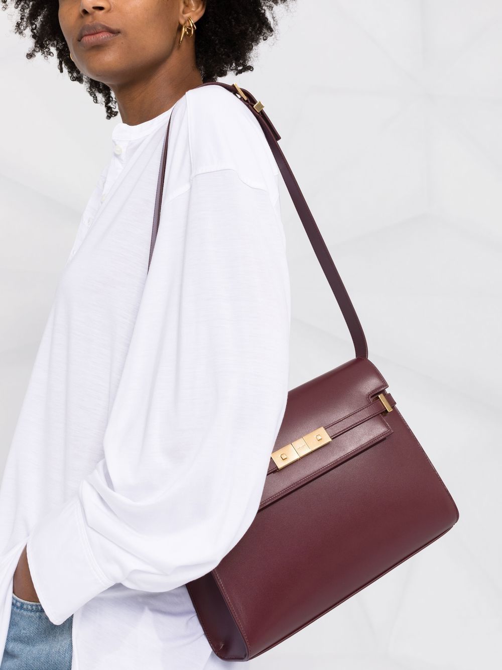 Saint Laurent Manhattan leather shoulder bag