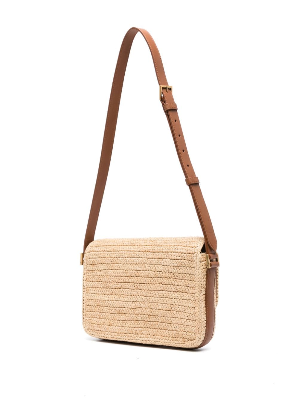Saint Laurent Solferino raffia shoulder bag