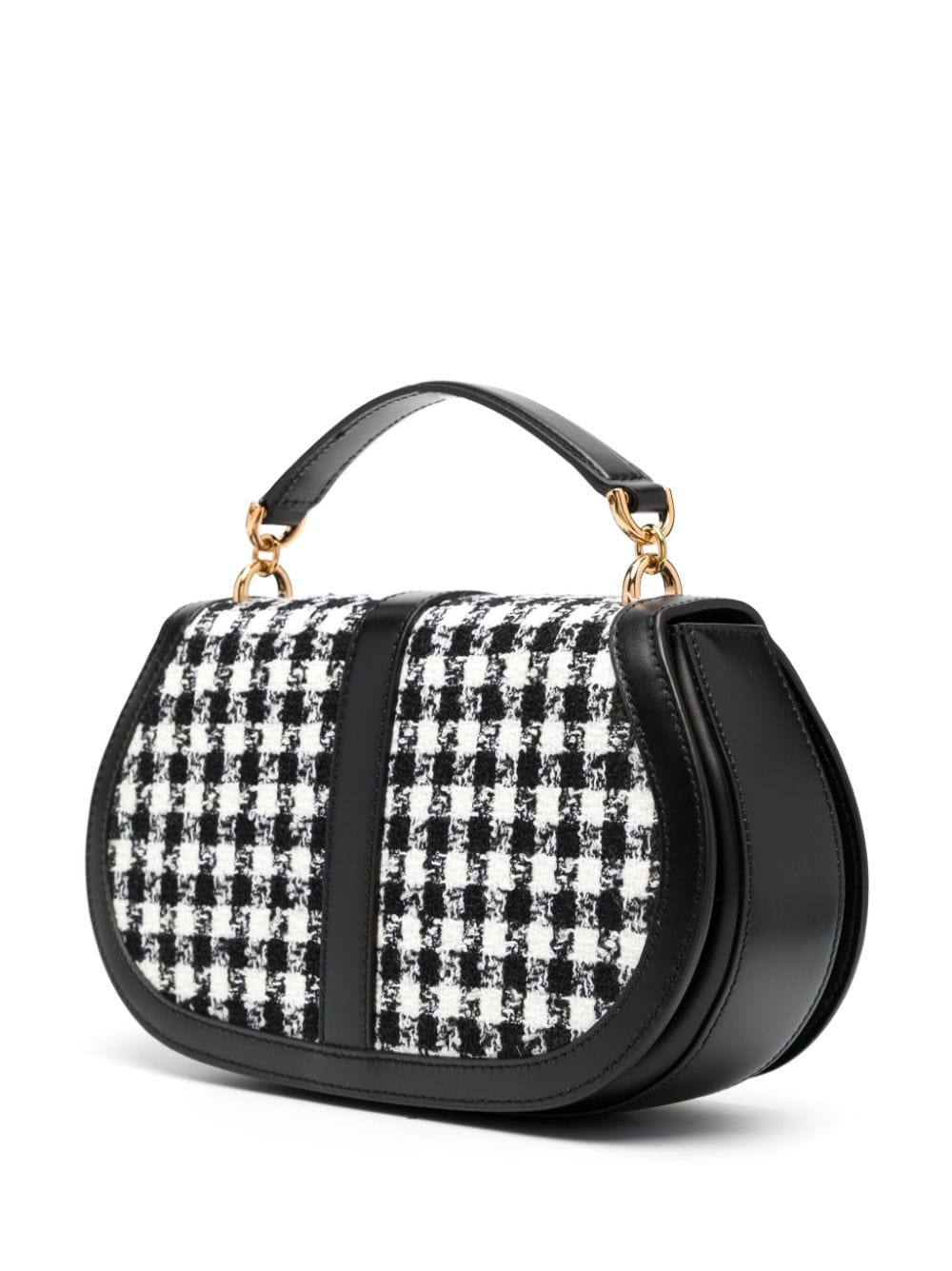 Versace Greca Goddess tweed shoulder bag