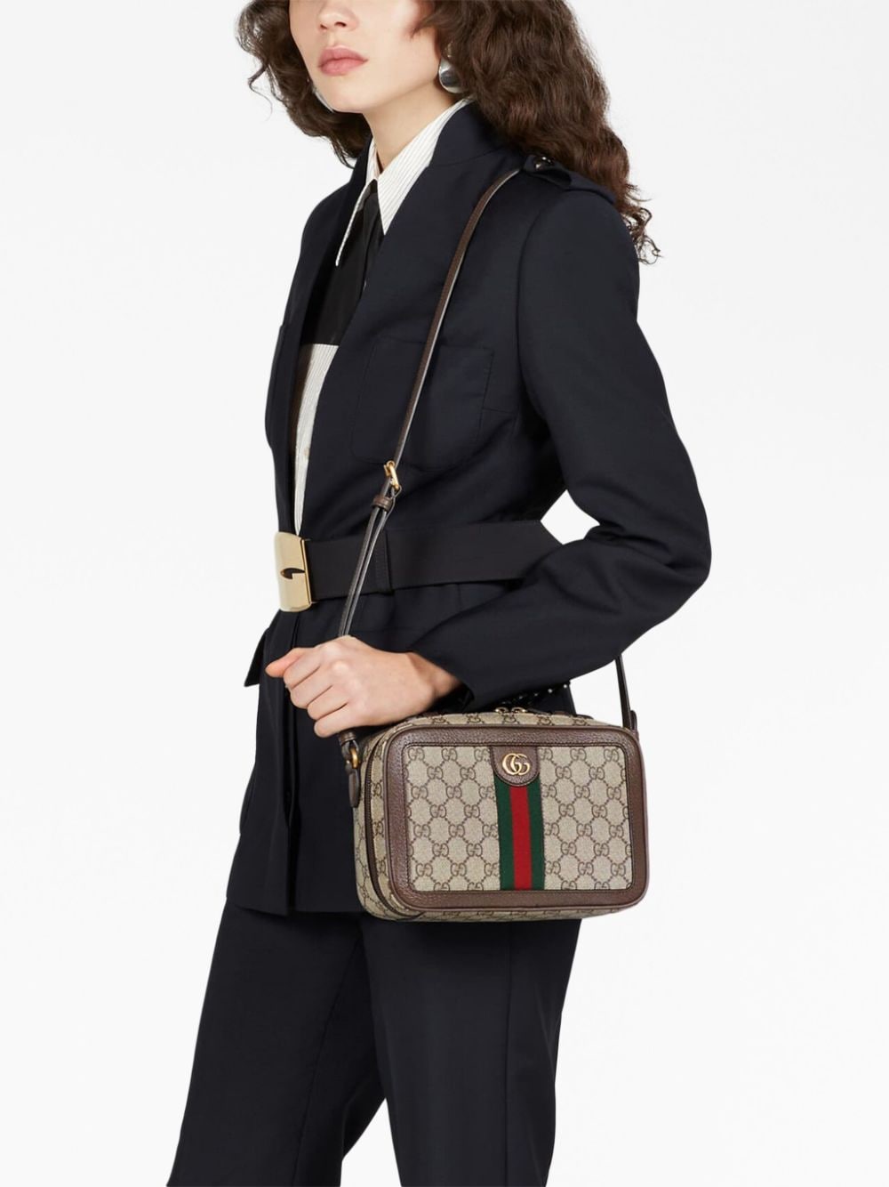 G*u*i ophidia monogram-pattern messenger bag