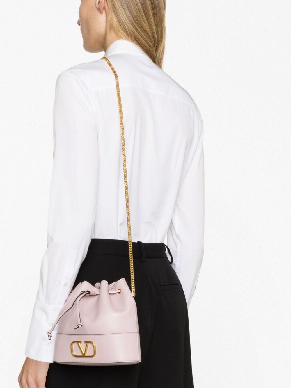 Valentino Garavani VLogo Signature leather bucket bag