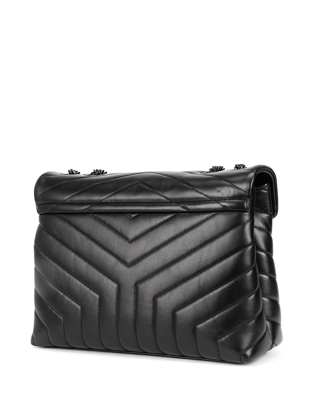 Saint Laurent Loulou quilted logo plaque bag