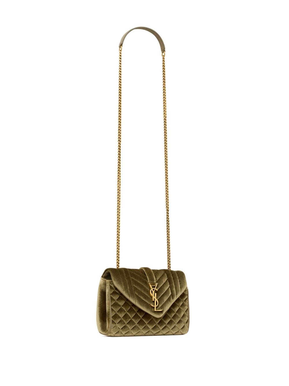 Saint Laurent small Envelope velvet shoulder bag