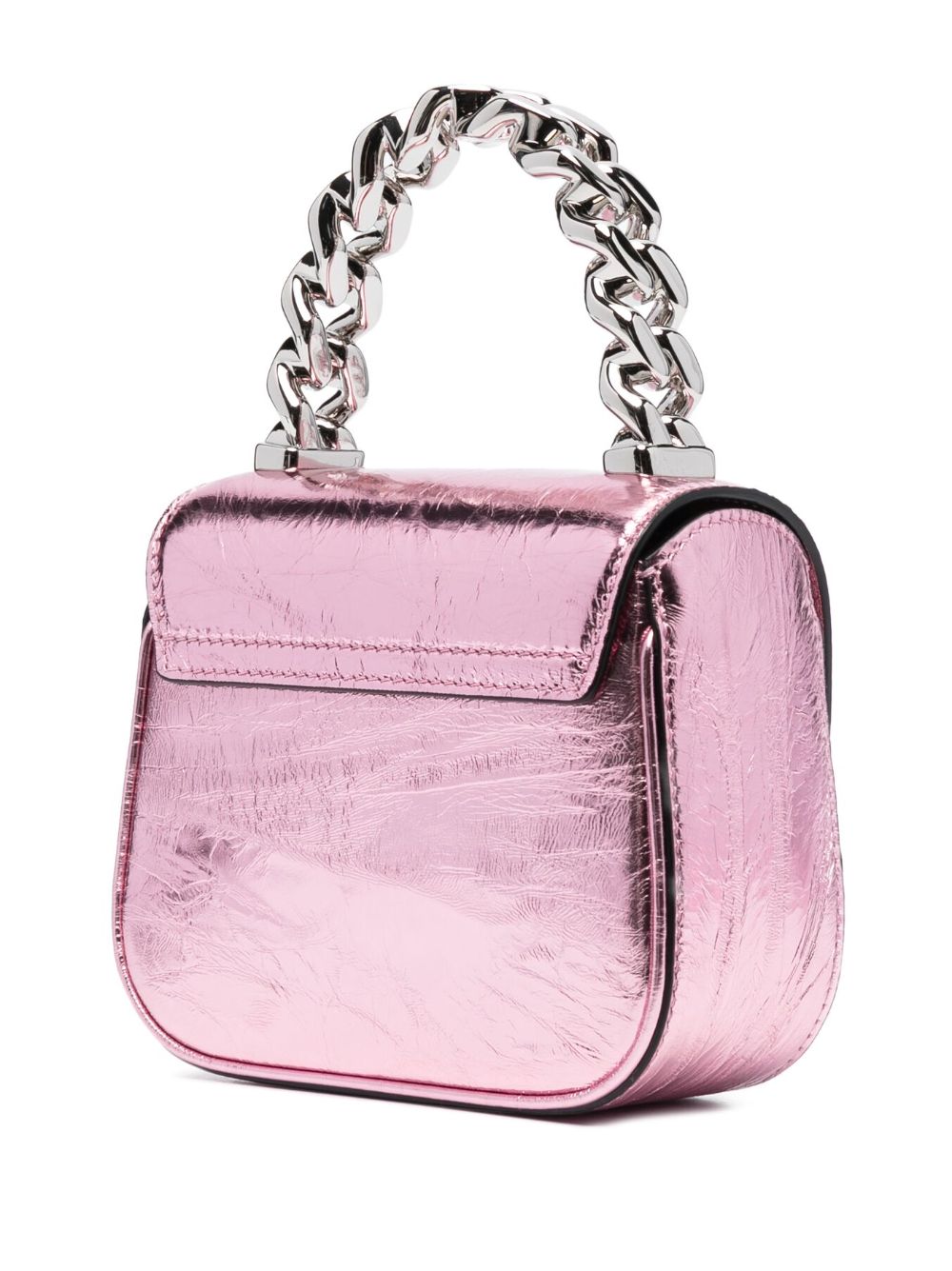 Versace La Medusa metallic leather mini bag
