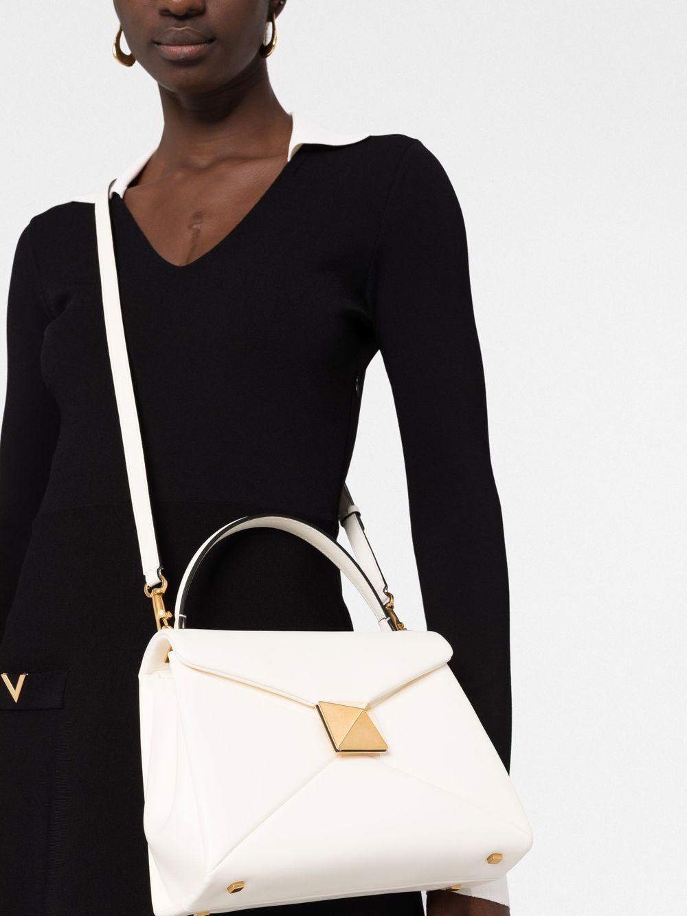 Valentino Garavani One Stud leather tote bag