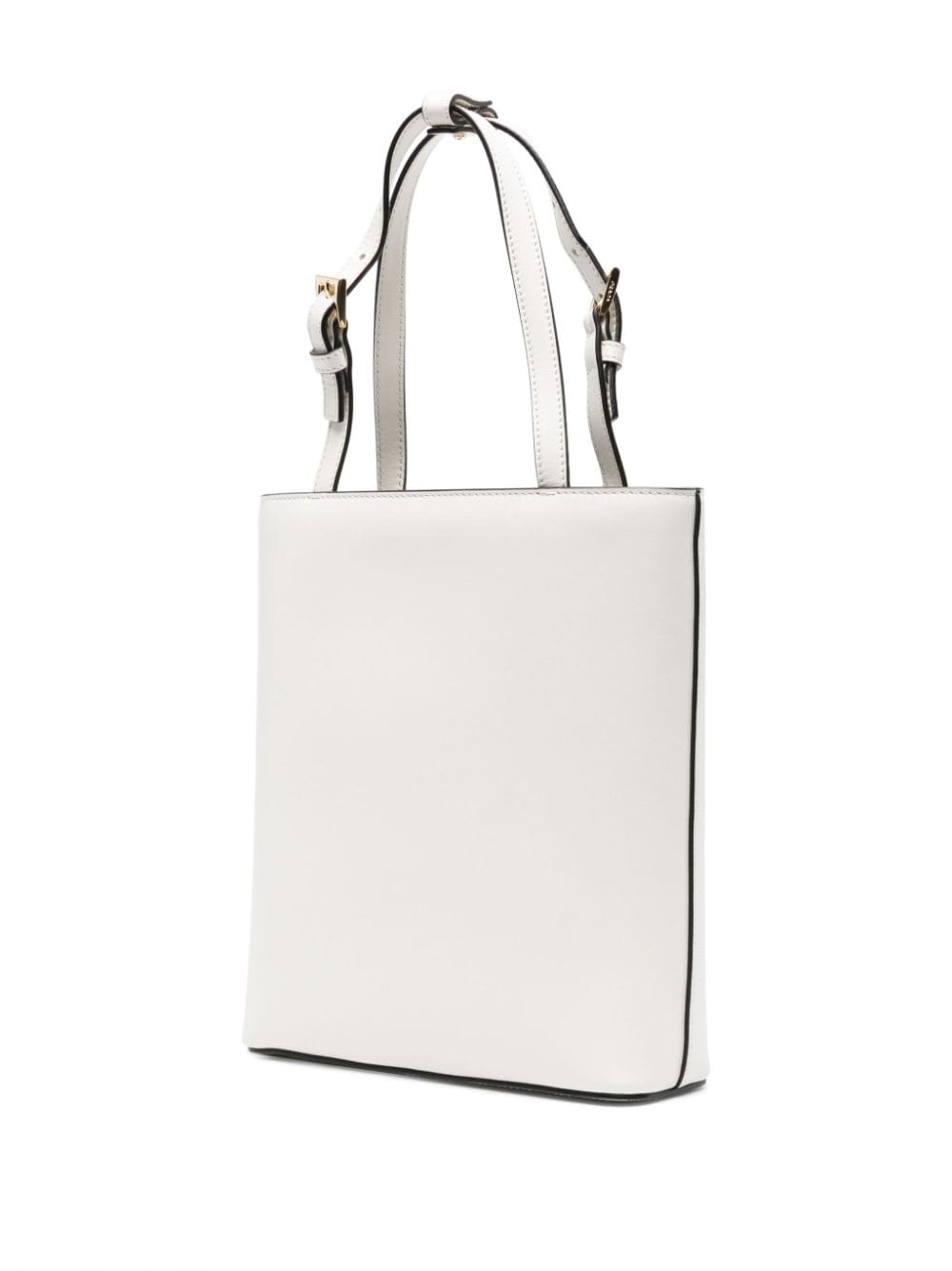 Pra*a triangle logo-appliqué tote bag