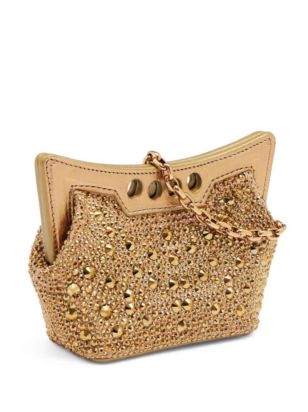 Alexander McQueen Micro Peak embellished mini bag