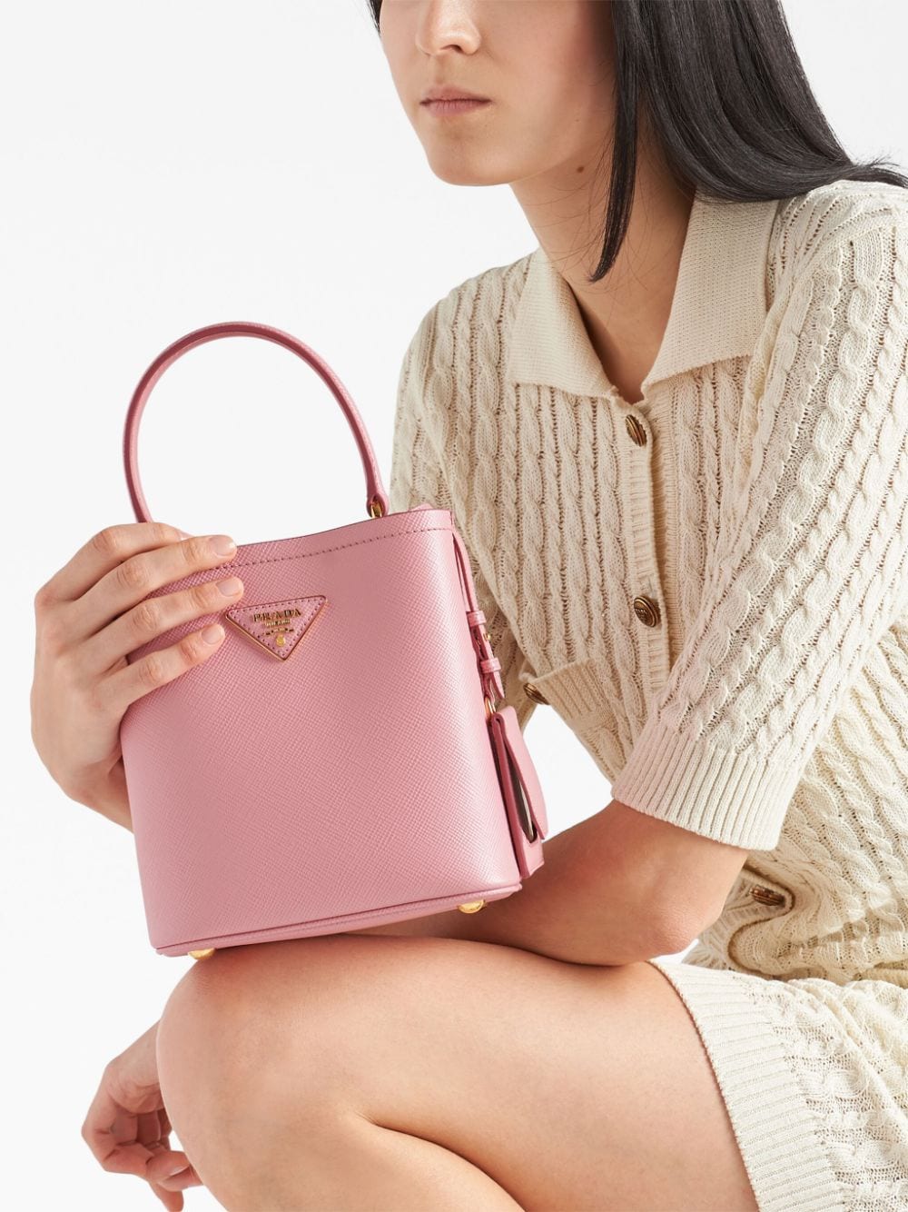 Pra*a small panier bag