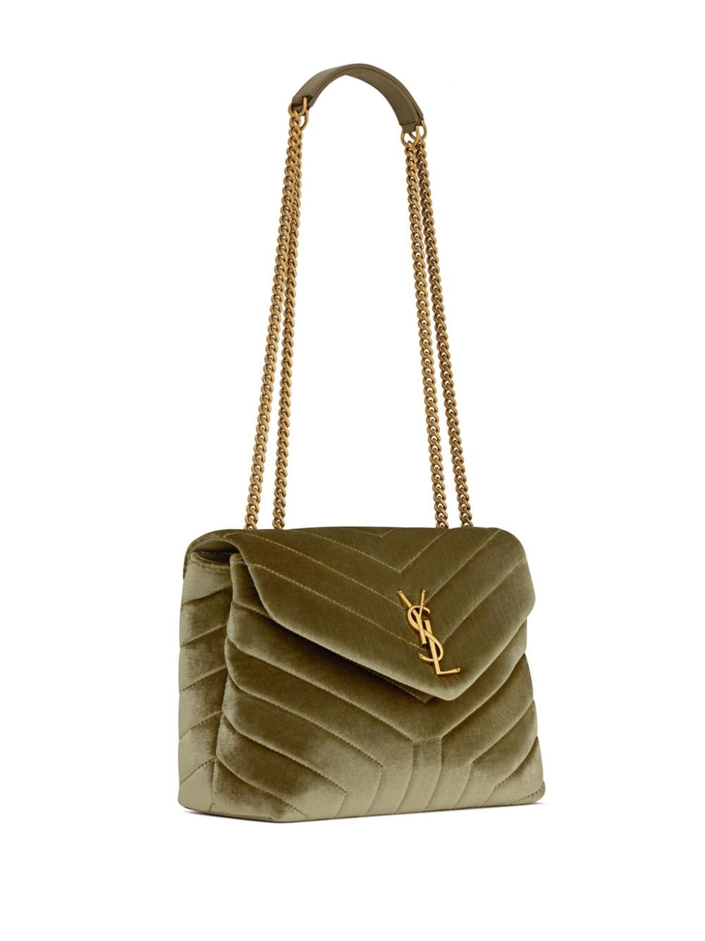 Saint Laurent small Loulou velvet shoulder bag