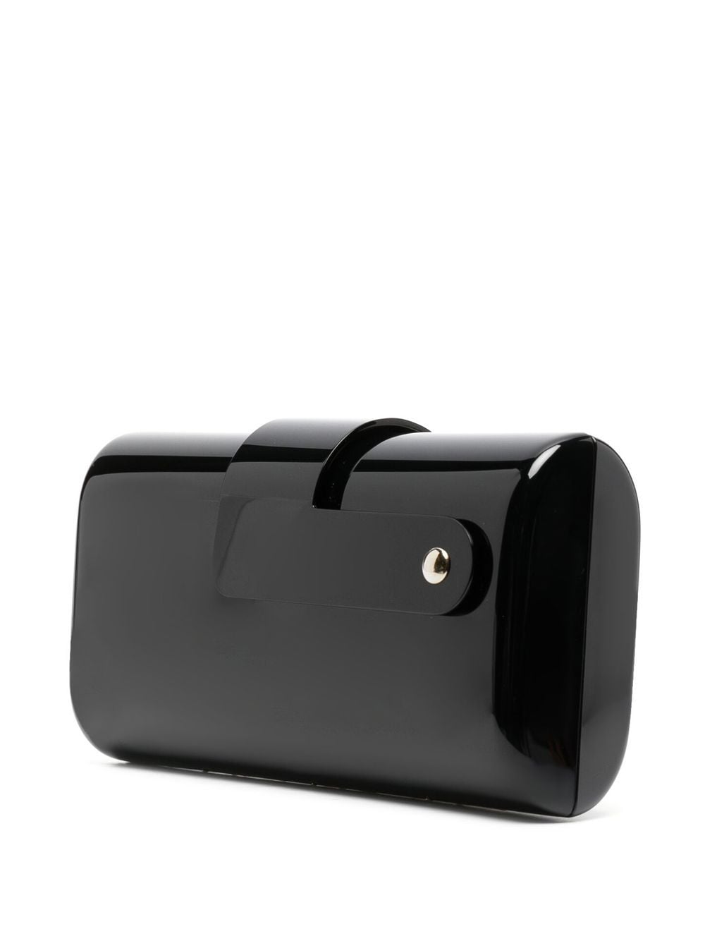 Saint Laurent patent box clutch bag
