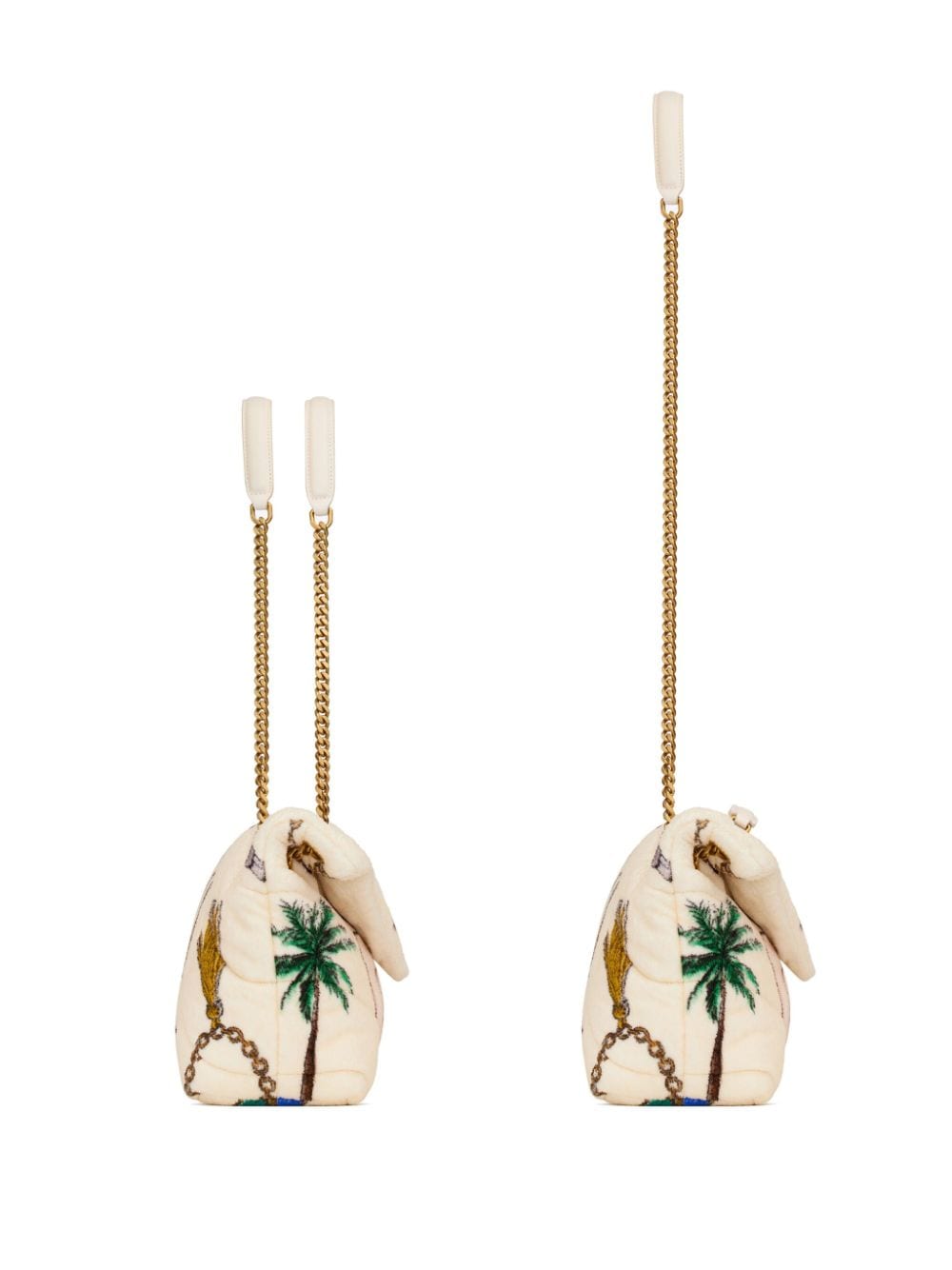 Saint Laurent small Puffer printed shoulder bag