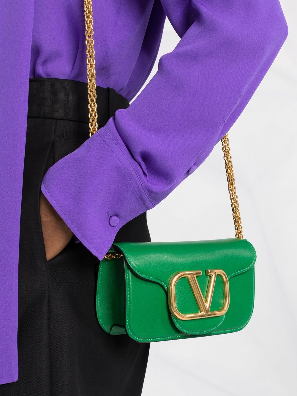 Valentino Garavani small Locò leather shoulder bag