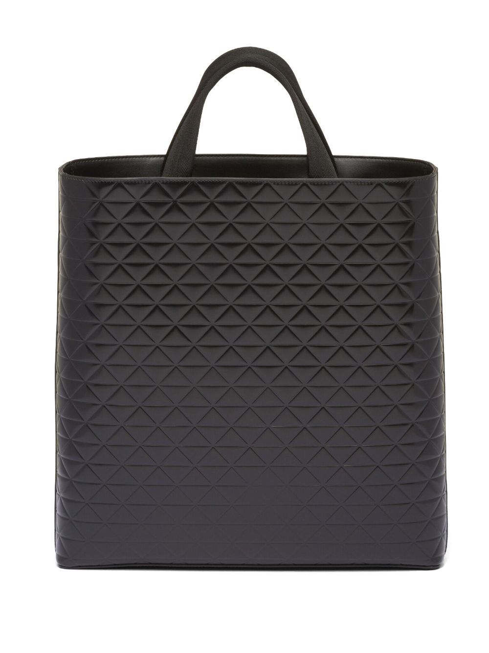 Pra*a embossed-print leather tote bag
