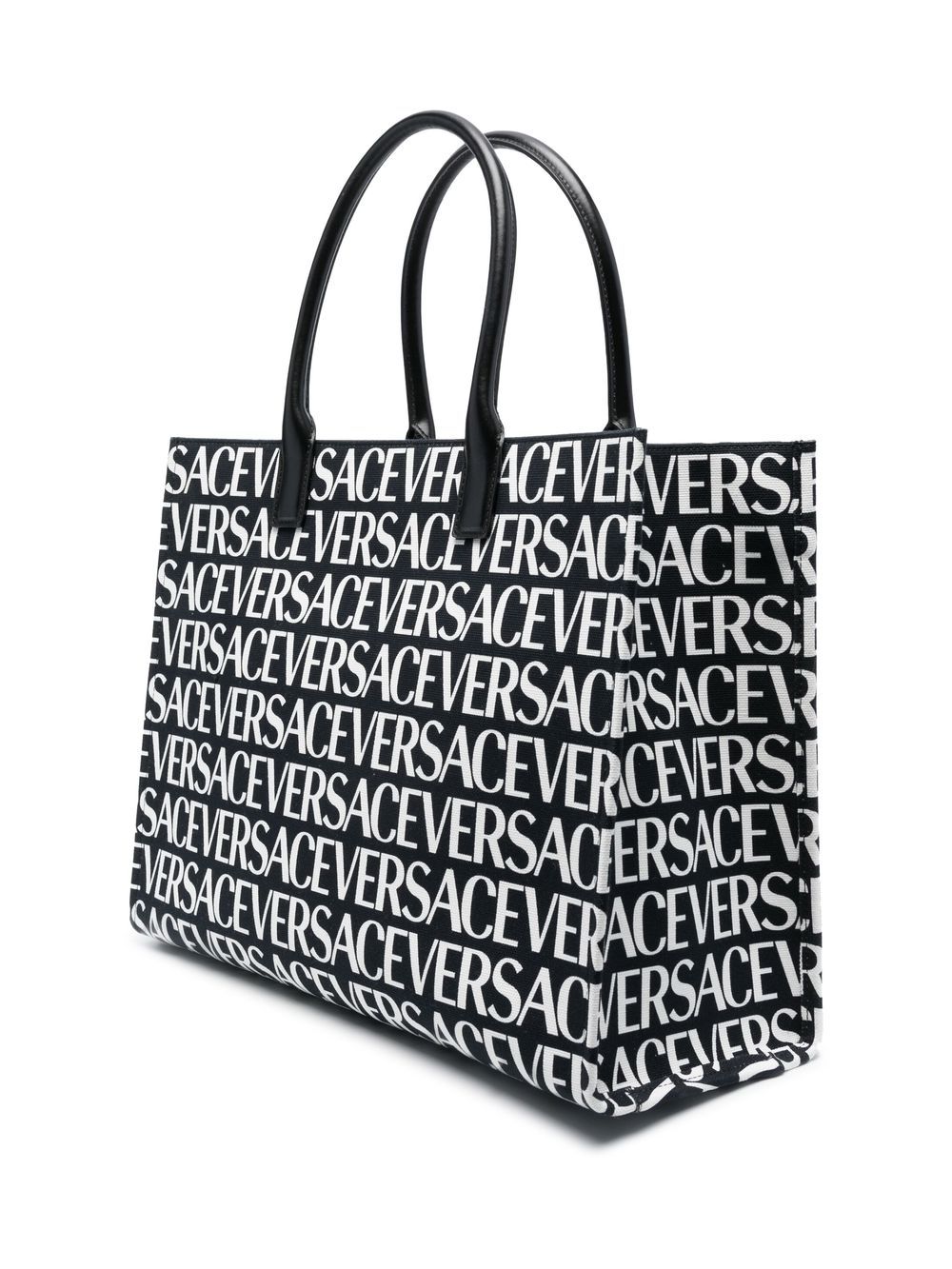 Versace all-over logo-print tote bag