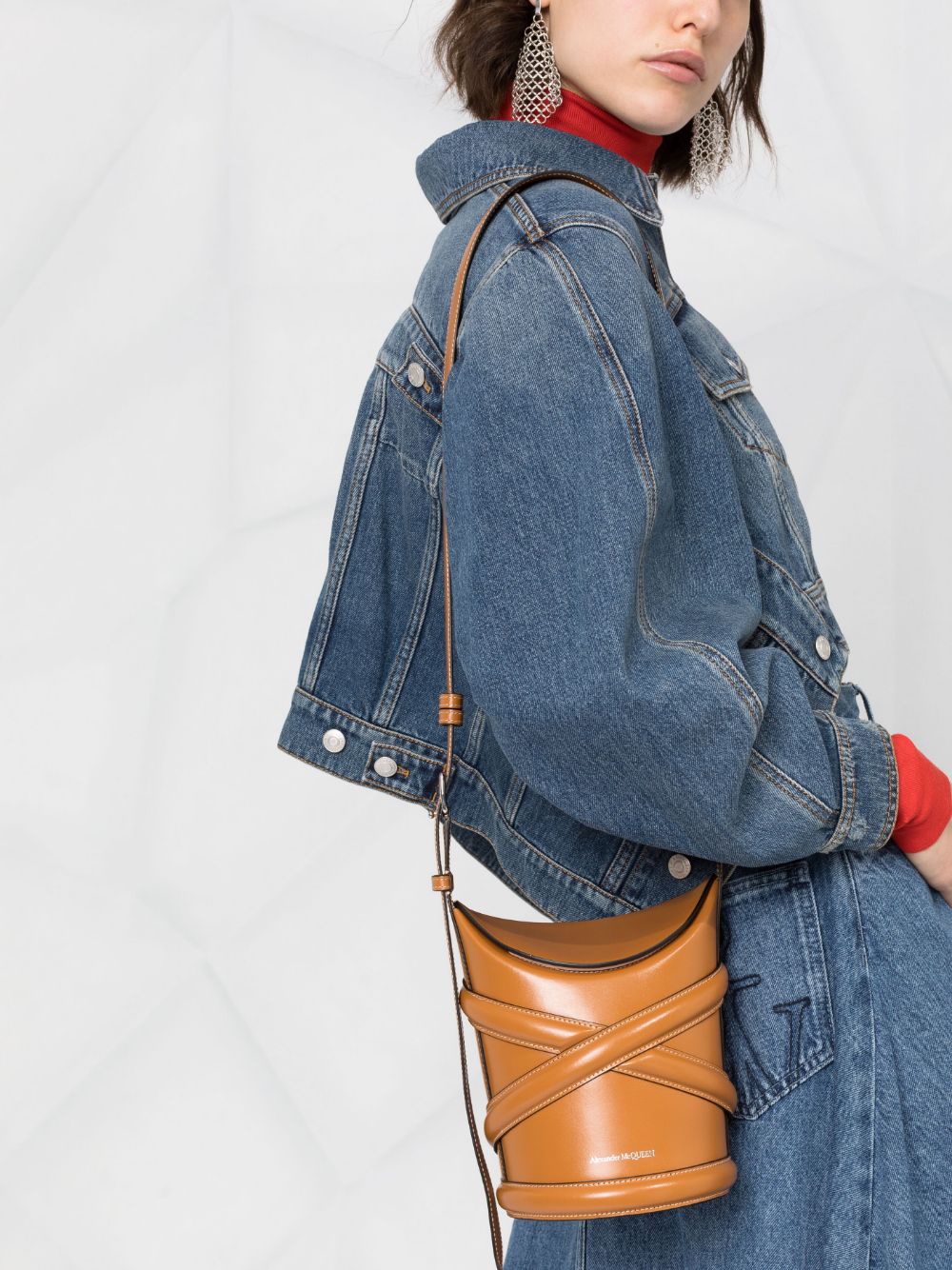 Alexander McQueen The Curve bucket bag