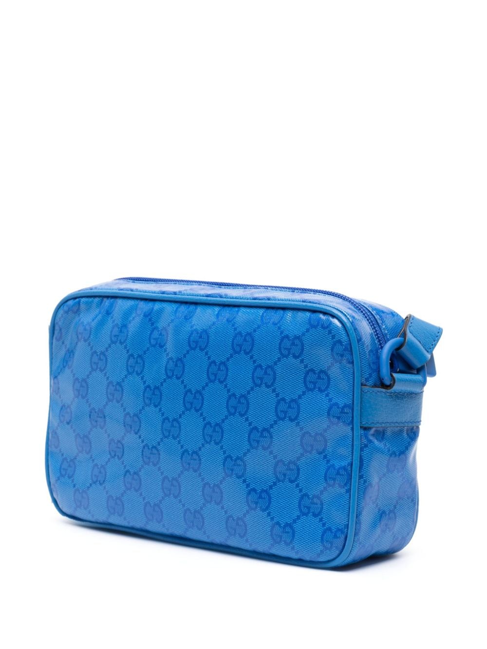G*u*i interlocking g-logo leather shoulder bag