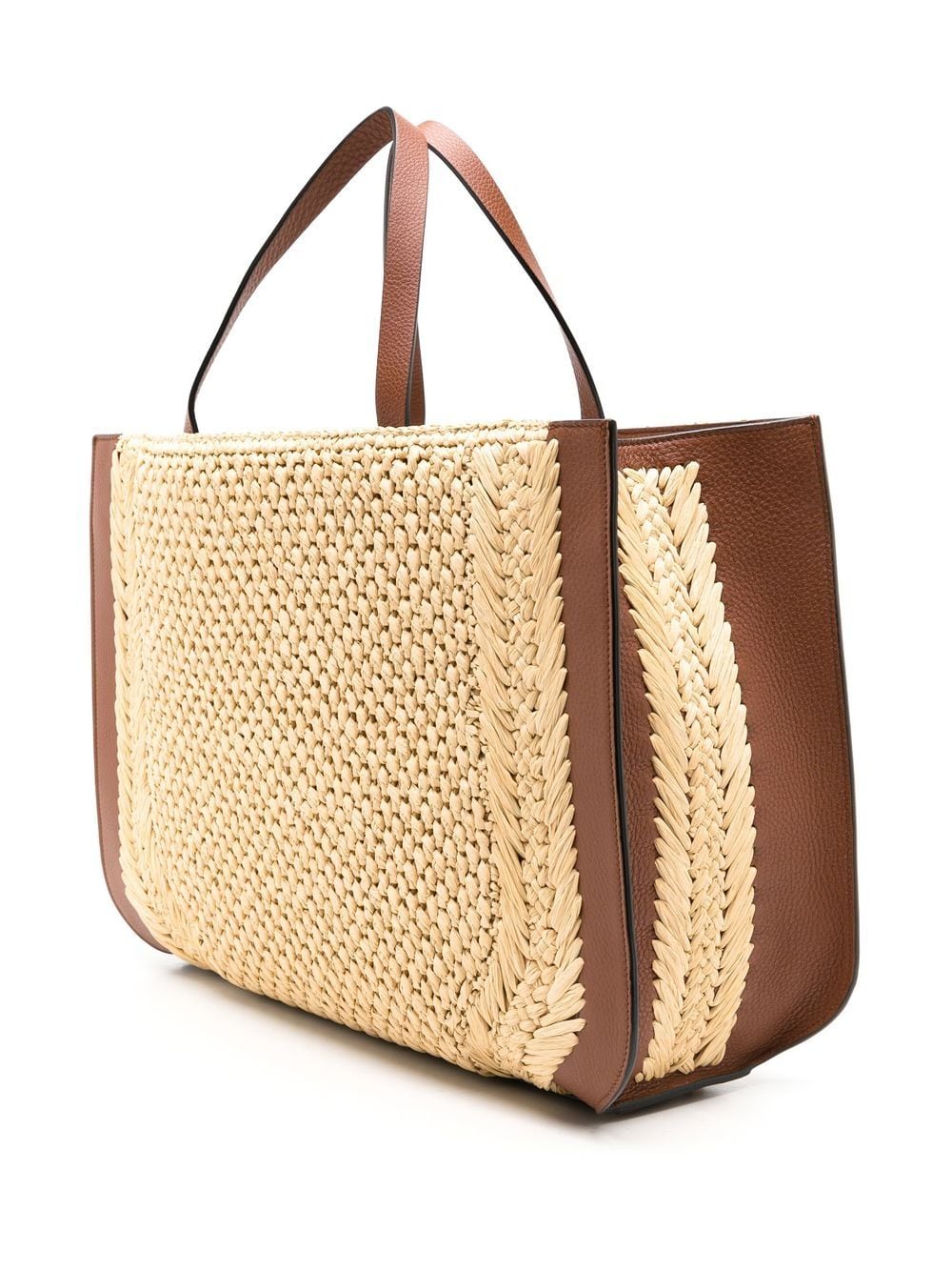 Valentino Garavani VLogo Signature raffia tote bag