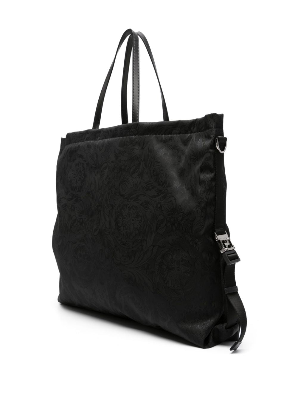 Versace Neo Nylon jacquard tote bag