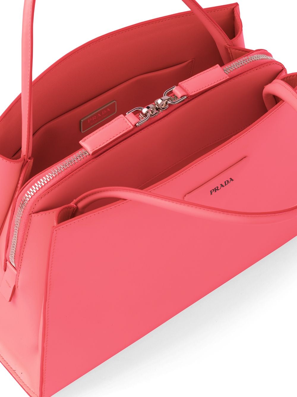 Pra*a trapeze logo plaque tote bag