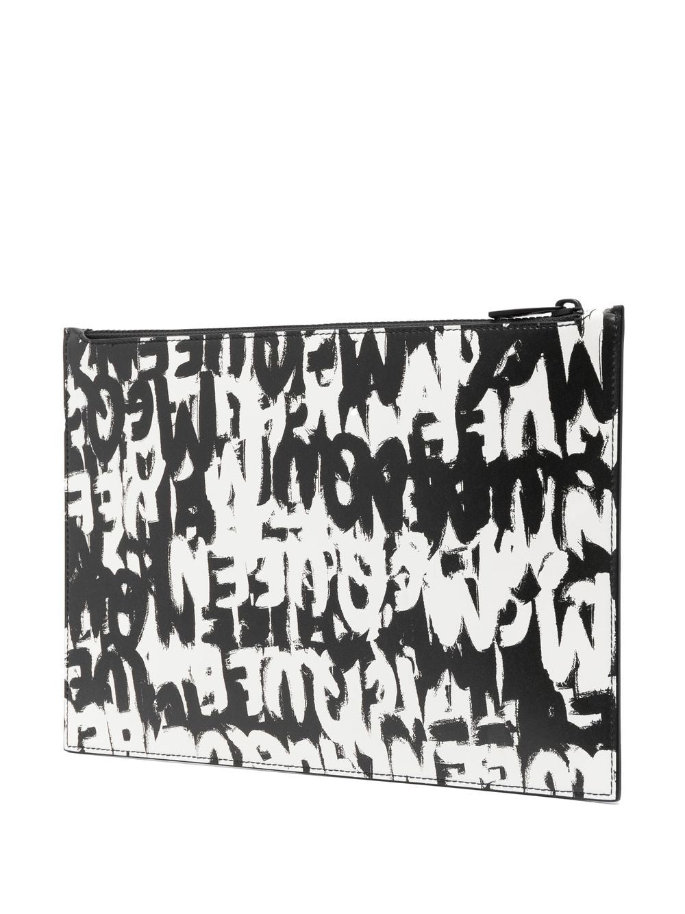 Alexander McQueen Graffiti all-over print clutch