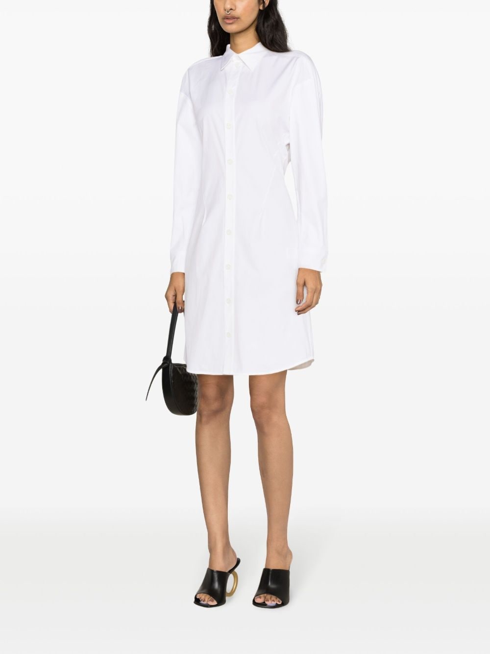 Bo*te*ga ve*ne*ta long-sleeve poplin shirtdress
