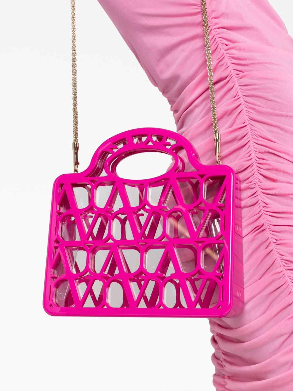Valentino Garavani mini Le Troisième cut-out tote bag