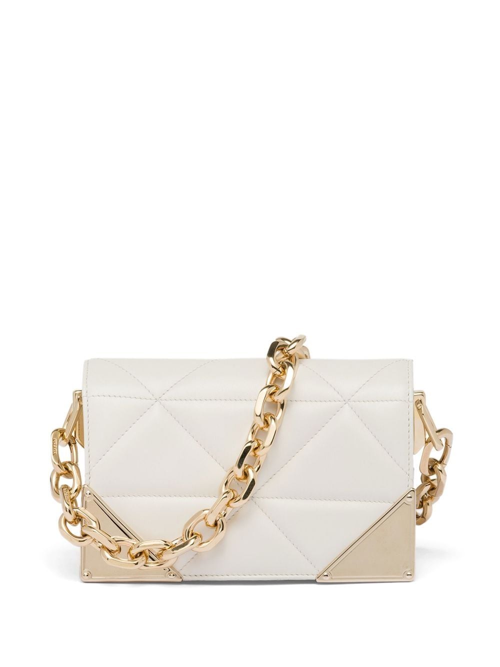 Pra*a quilted nappa leather shoulder bag